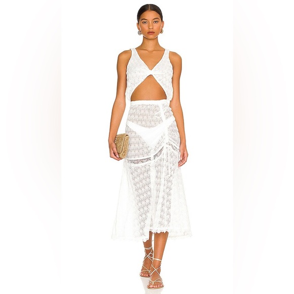 waimari Dresses & Skirts - Waimari White Midi Dress